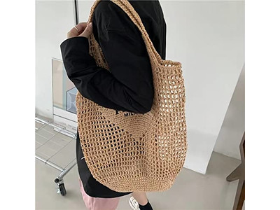 Black Straw Bag Girls Woman Cheap Color Flip Bags Decor Bride Child Bulk