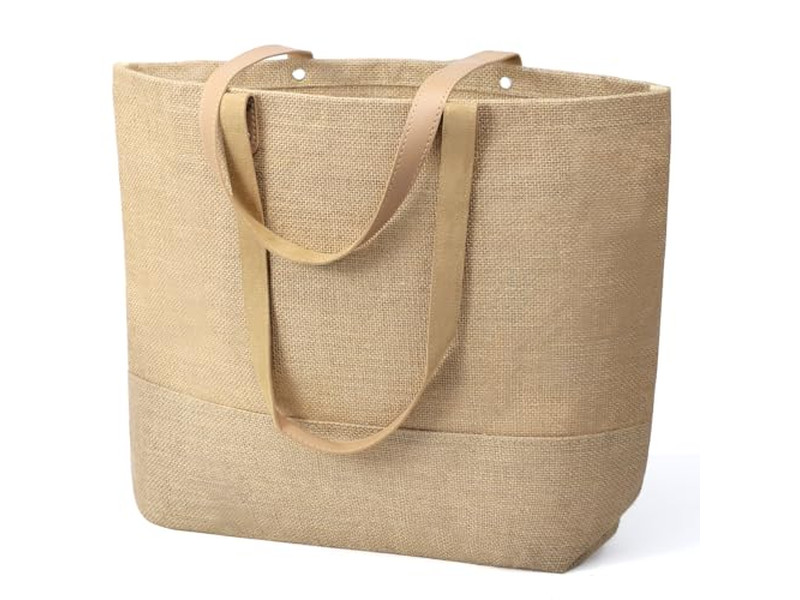 Cheap Straw Tote Bag Artificial Customized Half Round