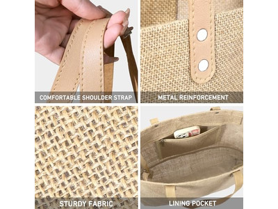 Cheap Straw Tote Bag Artificial Customized Half Round