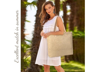 Cheap Straw Tote Bag Artificial Customized Half Round