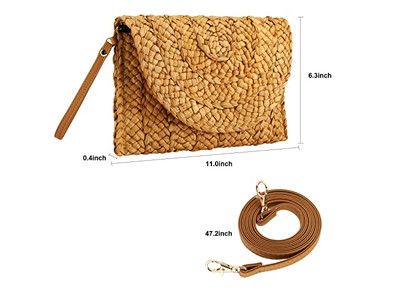 Custom Straw Handbags Fashion Box Bag Handbag Natural Korean Tote Mini Ethnic