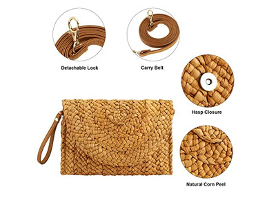 Custom Straw Handbags Fashion Box Bag Handbag Natural Korean Tote Mini Ethnic