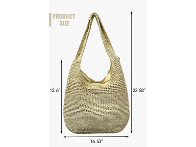 Cute Summer Bag Straw Fishing Net Faux Pearl Bags Blue Clutch Flower