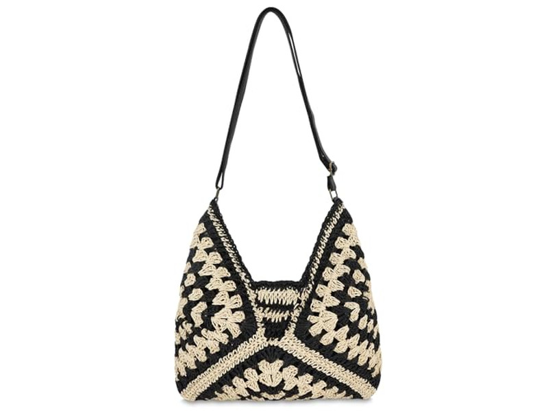 Fun Straw Clutch Bag Lady'S Handbag Ins Bucket Paper Bach Purse Handbags