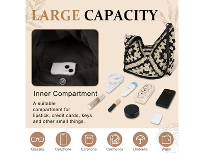 Fun Straw Clutch Bag Lady'S Handbag Ins Bucket Paper Bach Purse Handbags