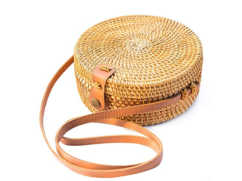 Girls Straw Handbag Handcraft Bag Handwoven Indonesia Insulated Kid Beach