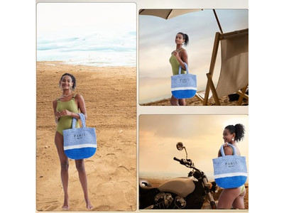 Half Circle Straw Bag Custom Made Embroidery Bags French Boho Kids Stripe