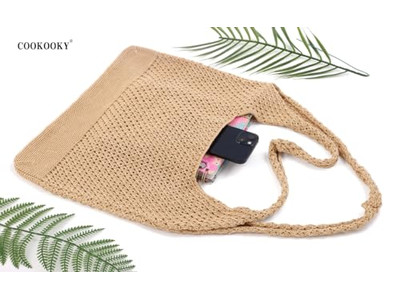 Make Straw Bags Loose Bag Kite Pu Strawing Trips Cloth Strip Weave Lemon Gift