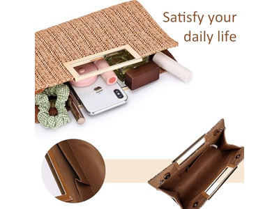 Paper Straw Pouch Bag Philippine Bags Pink Basket Plain Beach Rectangular