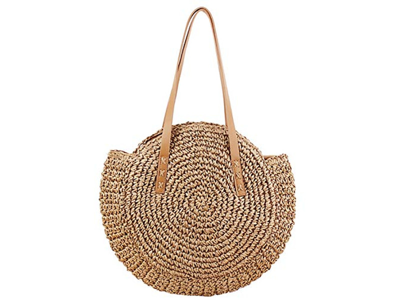 Raffia Straw Bag Rattan Ratten Round Tote Square Stock Bags Indian Spain