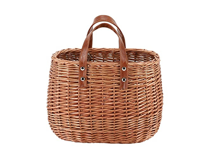 Retro Woven Straw Bag Round Corn Bags Crossbody Small Beach And Leather