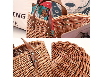 Retro Woven Straw Bag Round Corn Bags Crossbody Small Beach And Leather