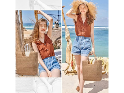 Straw Bag Handles In Hand Tassels Vietnam Carrier Elegant Hat Set Holder Bags
