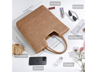 Straw Bag Handles In Hand Tassels Vietnam Carrier Elegant Hat Set Holder Bags