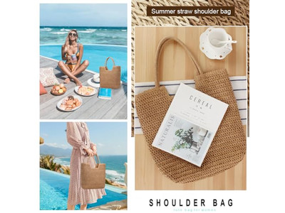 Straw Bag Handles In Hand Tassels Vietnam Carrier Elegant Hat Set Holder Bags