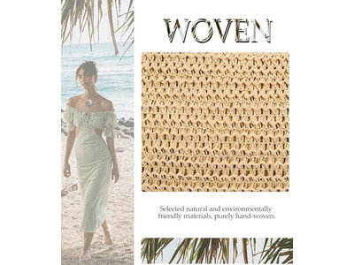 Straw Bag With Pearl Shell Strap Bags For Beach