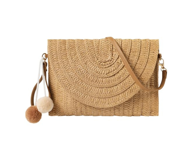 Straw Bag Woven Bags Sale Beech Box Purse Carry Cluth Fruit Mesh Sling Slung
