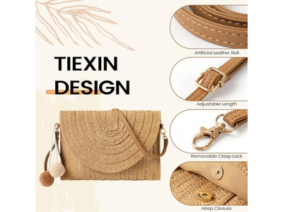 Straw Bag Woven Bags Sale Beech Box Purse Carry Cluth Fruit Mesh Sling Slung