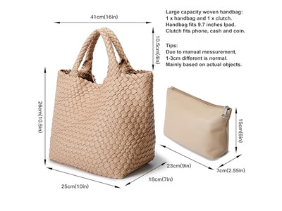Straw Buckets Totes Tote Bag Logo Lined Handbag