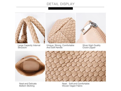 Straw Buckets Totes Tote Bag Logo Lined Handbag