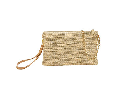 Straw Lined Handbags Rhinestone Bag Embroidered Candy Color Bridesmaid Bags