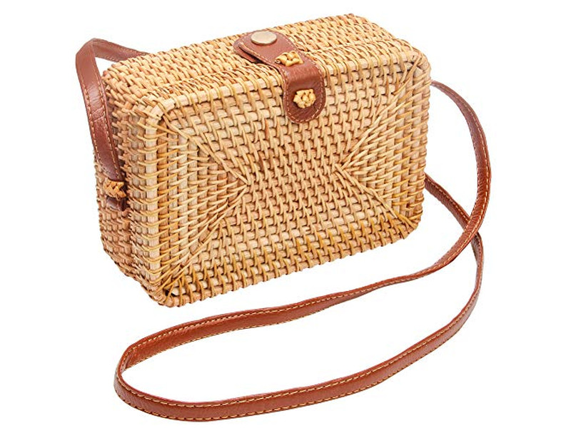 Straw Tote Summer Bag Top Handle Woven Pearl Tassel Kids Wheat Women Crossbody