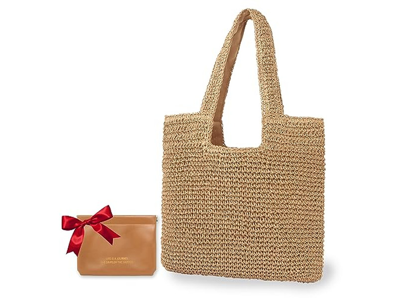 Straw Weave Handbag Tote Bag Woman Fringe Clutch