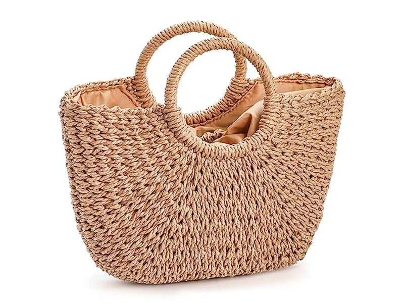 Summer Straw Bag 2023 Fancy Hand Bags Semi-Circle Women'S New Wholesalers