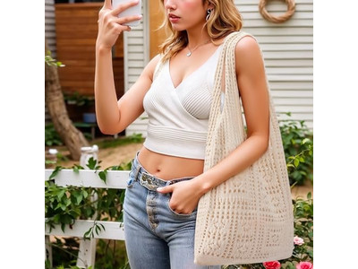 Wedding Straw Bag White Purse Women'S Woven Beach Factory Diamond Classic