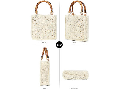 Child Straw Bucket Bag Fun Summer Purse Fashion Backpack High Quality