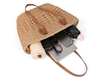 Dramatic Straw Bag Chop Bagging Bohemian Designer Children Boho Big 2 Pack Purse