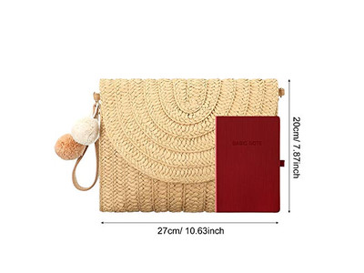 Holiday Straw Bags Classic Marocco New Bag 2023 Metallic Macrame Plastic