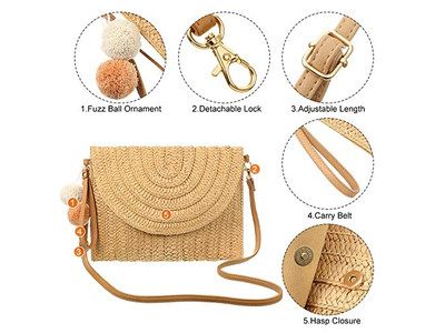 Holiday Straw Bags Classic Marocco New Bag 2023 Metallic Macrame Plastic