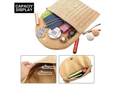 Holiday Straw Bags Classic Marocco New Bag 2023 Metallic Macrame Plastic