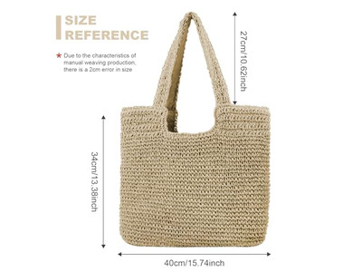 Minimalist Straw Bag New Trend Bags Long Strap Lock Chain Innovation Mexico