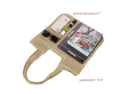 Minimalist Straw Bag New Trend Bags Long Strap Lock Chain Innovation Mexico