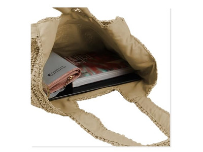 Minimalist Straw Bag New Trend Bags Long Strap Lock Chain Innovation Mexico