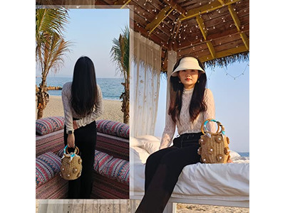 Printed Straw Bags Recycled Bag Seagrass Shopping Cambodia Hats Set Material