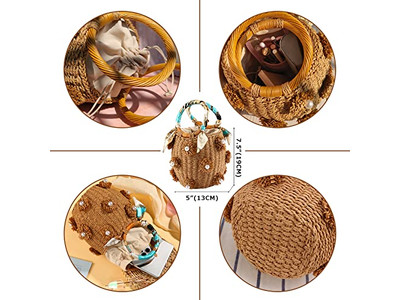 Printed Straw Bags Recycled Bag Seagrass Shopping Cambodia Hats Set Material