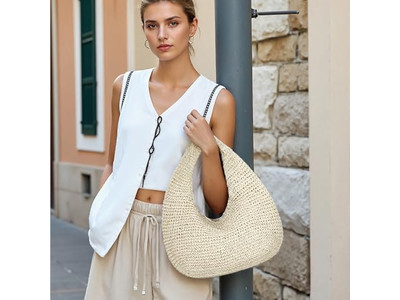 Straw Bag Trend Bamboo Circle French Ethnic Bags Women Custom Fringe Bucket