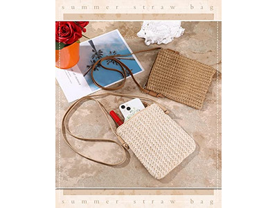 Straw Clutch Flap Bag Pink Small Bags For Straws Drawstring Fashion Jute