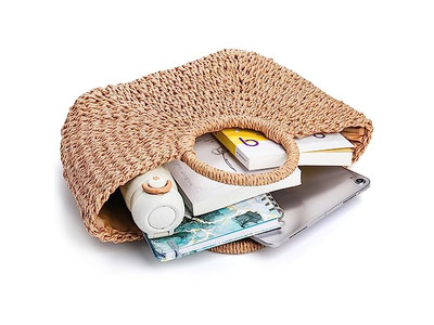 Summer Straw Bag 2023 Fancy Hand Bags Semi-Circle Women'S New Wholesalers